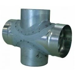 ALDES Croix équerre Diamètre 125mm En Galva