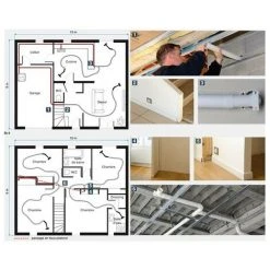 ALDES Conduit Ø 51 Mm En PVC - Longueur 2.50 M - Aspiration Centralisée -ALDES Soldes 4279311 4