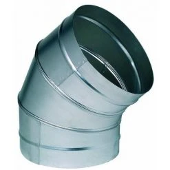 ALDES Coude 45° Galva D400