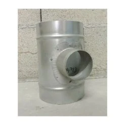 ALDES Te Equerre Acier Galvanise : Te 90° - Diametre 160/80mm