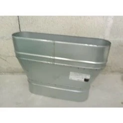 ALDES Reduction Concentrique Oblongue Acier Galvanise Rco - L 450 X H 100mm / L 350 X H 100mm