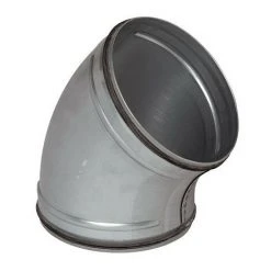 ALDES Coude Acier Galvanise 45° A Joint - Diametre 200mm Embouti