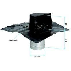 ALDES Sortie Toiture Ardoise 125-150