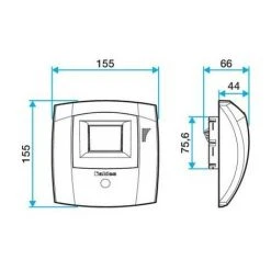 ALDES Kit Bouche Hygroréglable Bahia Curve - Bain/WC - ø80mm - 25-50m³/h - Détection De Présence -ALDES Soldes 7918194 3