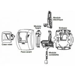 ALDES Kit Bouche Hygroréglable Bahia Curve - Bain/WC - ø80mm - 25-50m³/h - Détection De Présence -ALDES Soldes 7918194 4