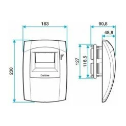 ALDES Kit Bouche Hygroréglable Bahia Curve - Cuisine - ø125mm - 15 à 55m³/h - Bouton Poussoir 7 ALDES Kit Bouche Hygroréglable Bahia Curve - Cuisine - ø125mm - 15 à 55m³/h - Bouton Poussoir -ALDES Soldes 7940375 3